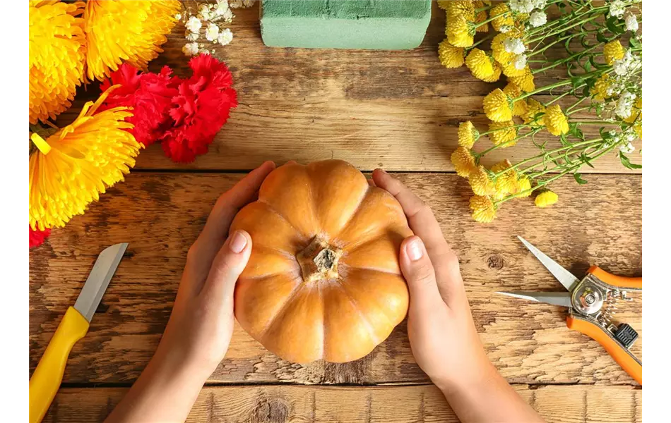 Kürbisgesteck-Workshop