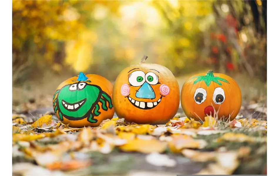 Kinder-Kürbis-Malen