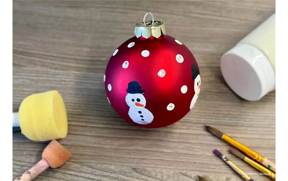 Weihnachtskugel bemalen