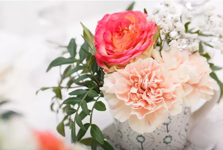 Floristische Tischdekoration